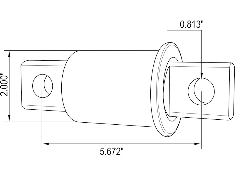 KAMP Leaf Spring Bushing, Anti-Walk, New Style - Multiple Freightliner Applications - image 2 of 3