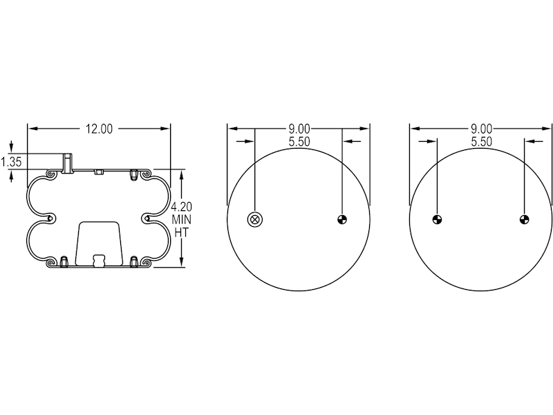 KAMP Air Spring for Multiple International Models with Hendrickson Suspensions - image 3 of 4