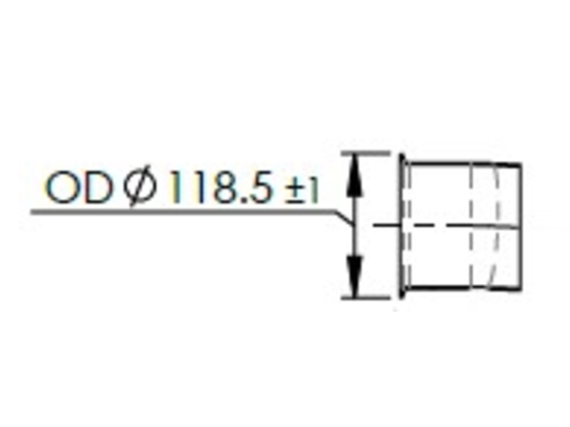 Dinex Exhaust Bellow for Freightliner - image 2 of 4