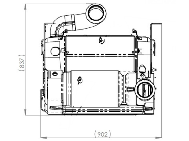 Dinex OneBox for Freightliner/Western star for Detroit Diesel Engine, (Air Assisted, EPA10) - image 2 of 3