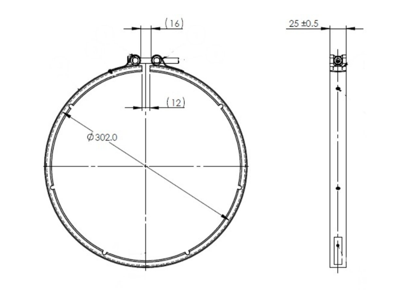 Dinex Exhaust Clamp for Cummins & Paccar - image 2 of 2