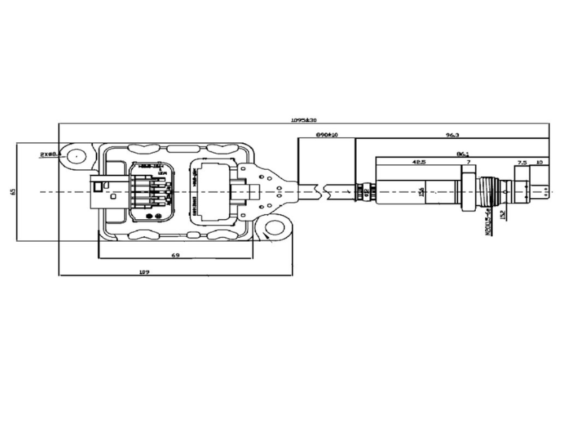 Dinex NOx Sensor for Cummins - image 2 of 2