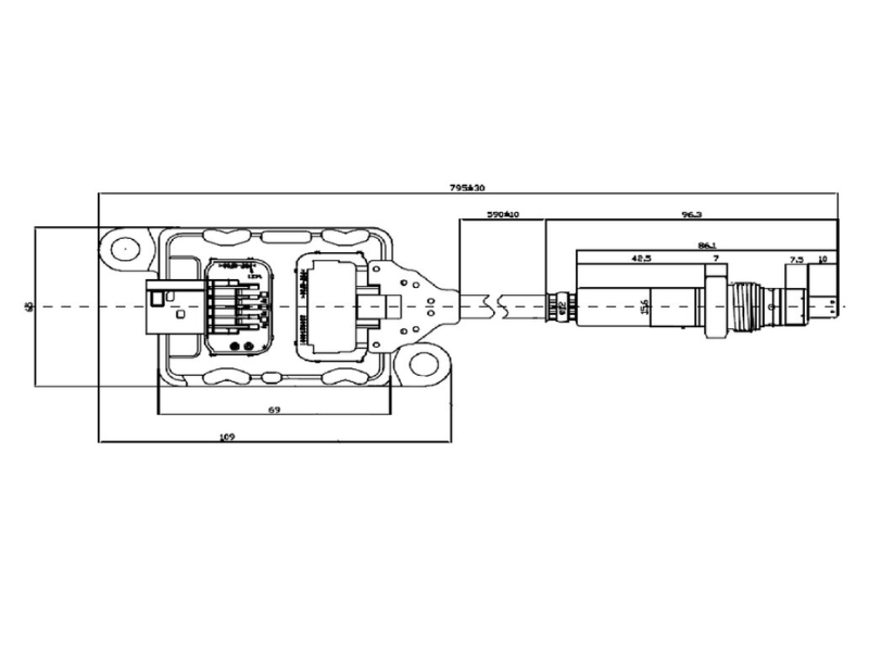 Dinex NOx Sensor for Cummins - image 2 of 2