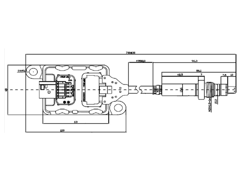 Dinex NOx Sensor for Paccar - image 2 of 2