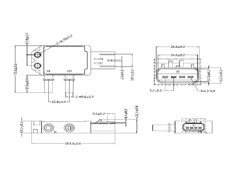 Dinex Pressure Sensor for Cummins - image 2 of 2