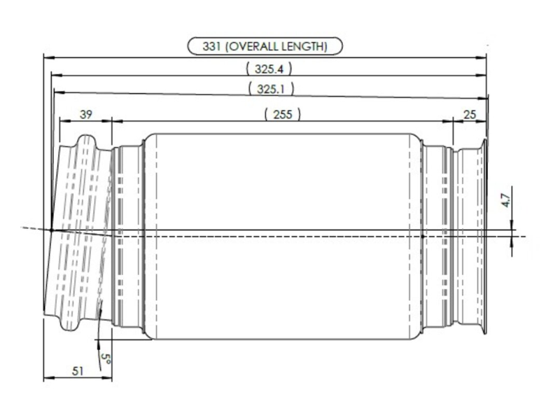 Dinex Exhaust Bellow for Volvo and Mack - image 2 of 2