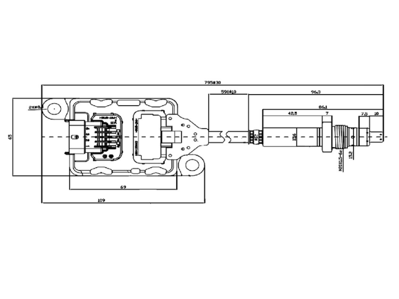 Dinex NOx Sensor for Volvo (PRE SCR) - image 2 of 2