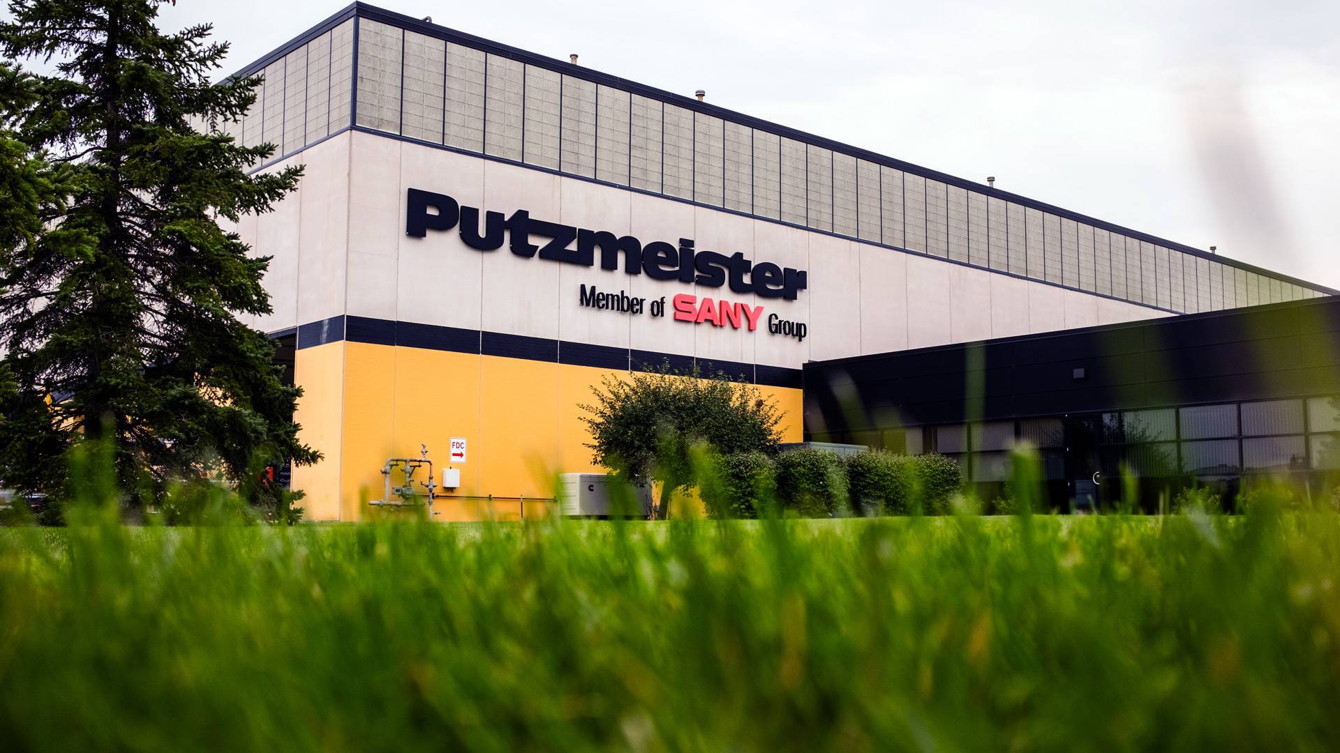 Exterior of Putzmeister America headquarters