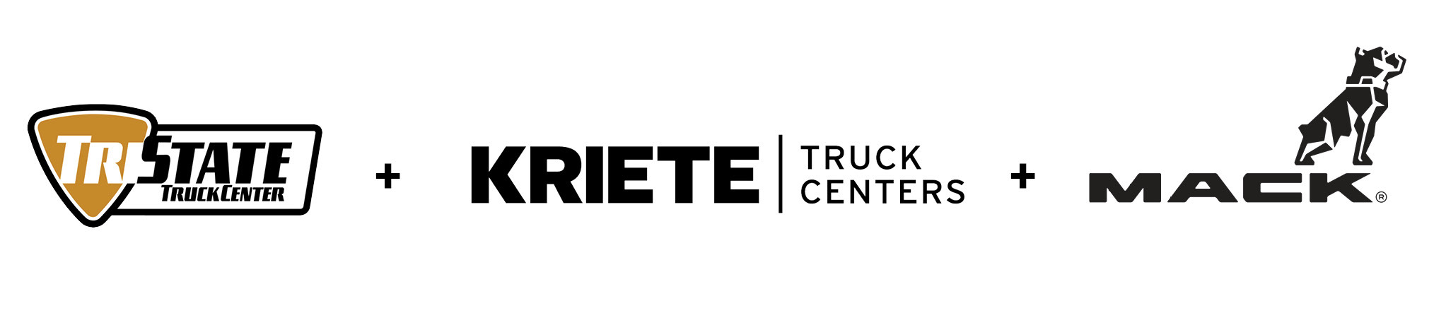 Logo banner of Tri-State Truck Center, Kriete Truck Centers, and Mack logos