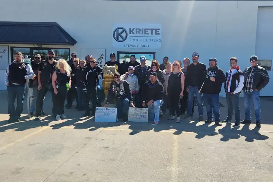 Giving Back outdoor group photo