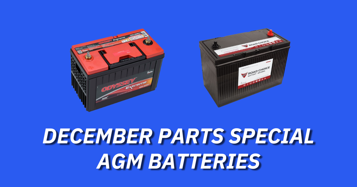 DECEMBER PARTS SPECIAL AGM BATTERIES