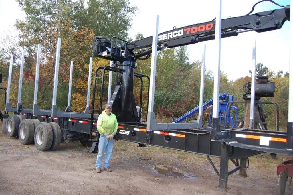 Customer taking delivery of a Serco 7000 loader