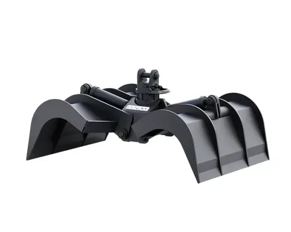 A black Serco waste collection grapple
