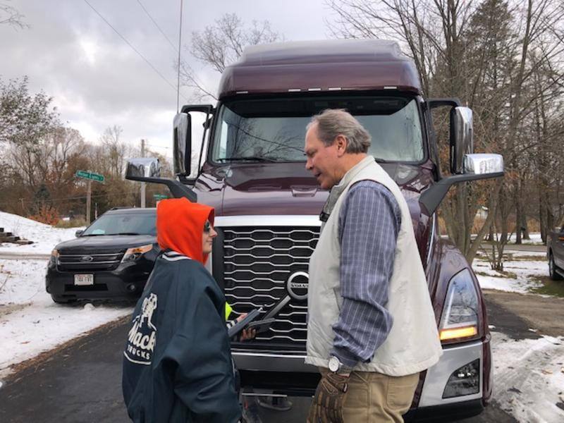 Isaiah's day as a Trucker 1