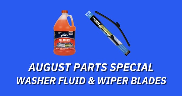August Parts Special - Washer Fluid & Wiper Blades image