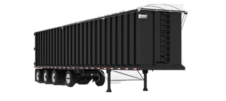 A black Cross Country scrap hauler