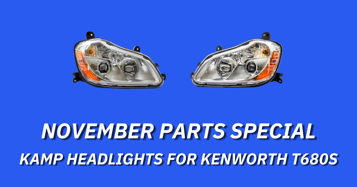 NOVEMBER PARTS SPECIAL KAMP HEADLIGHTS FOR KENWORTH T680S