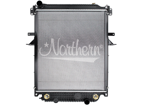 Slide images of Northern Radiator, Radiator - 29 13/16 x 25 1/8 x 2 1/16 (PTR with Frame) for Freightliner and Thomas Bus