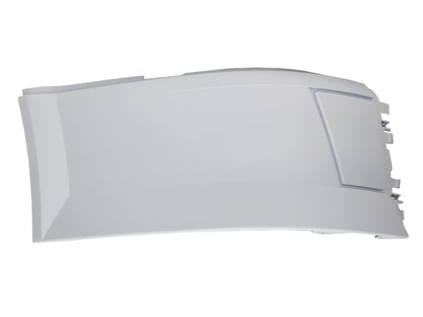 Slide images of KAMP Right Hand Bumper End without Fog Lamp Hole for Volvo VNL Models (2004-2016), VN2 Series
