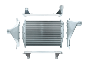 Slide images of Northern Radiator Charge Air Cooler for Freightliner - 36 1/2 x 26 1/2 x 2