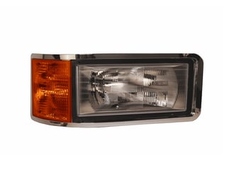 Slide images of KAMP Right Hand Headlamp with Signal for Select Mack CL and CH Models