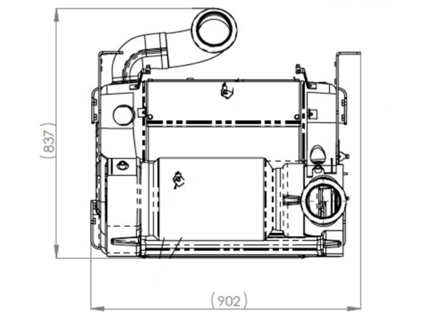 Slide images of Dinex OneBox for Freightliner/Western star for Detroit Diesel Engine, (Air Assisted, EPA10)