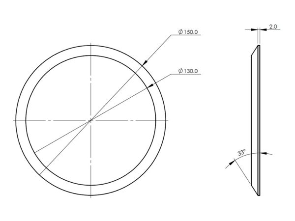 Slide images of Dinex Exhaust Gasket, Freightliner/Western Star