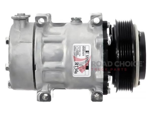 Slide images of Road Choice RC ACC3609 Compressor for Peterbilt 389 with Cummins Engine