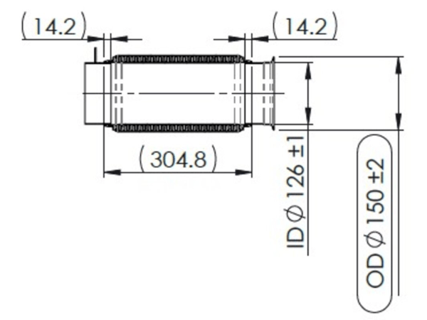 Slide images of Dinex Exhaust Bellow for Freightliner/Western Star