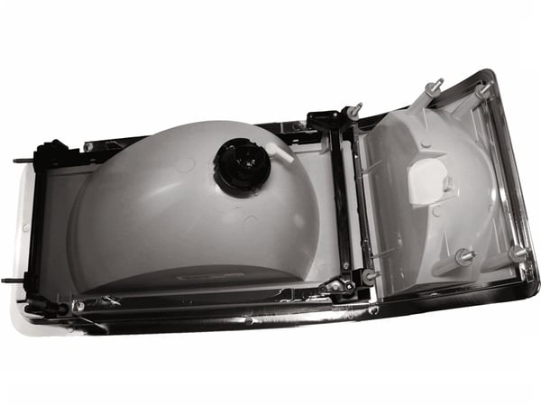 Slide images of KAMP Left Hand Headlamp with Signal for Select Mack CL and CH Models