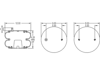 Slide images of KAMP Air Spring for Multiple International Models with Hendrickson Suspensions