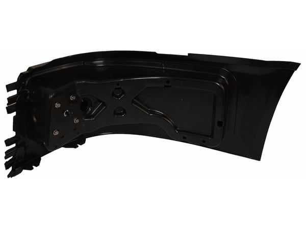 Slide images of KAMP Right Hand Bumper End without Fog Lamp for Volvo VNL Models (2004-2014) and Volvo VN2 Series