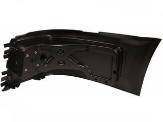 Slide images of KAMP Right Hand Bumper End with Fog Lamp Hole for Select Volvo Models