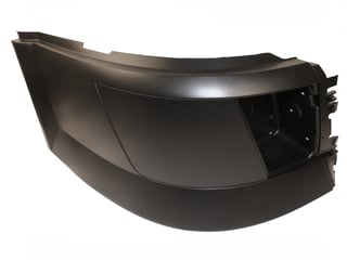 Slide images of KAMP Right Hand Bumper End with Fog Lamp Hole for Select Volvo Models