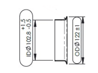 Slide images of Dinex Exhaust Bellow for Freightliner