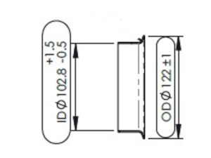 Slide images of Dinex Exhaust Bellow for Freightliner