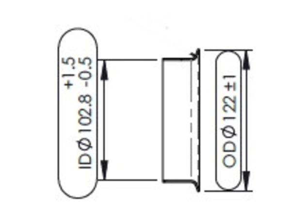 Slide images of Dinex Exhaust Bellow for Freightliner