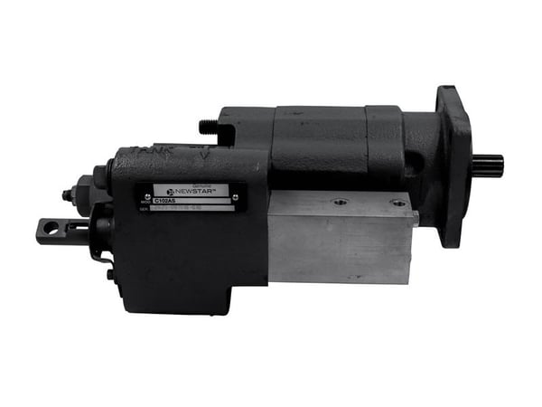 Slide images of KAMP C Series Direct Mount Dump Pump with Air Shift Cylinder