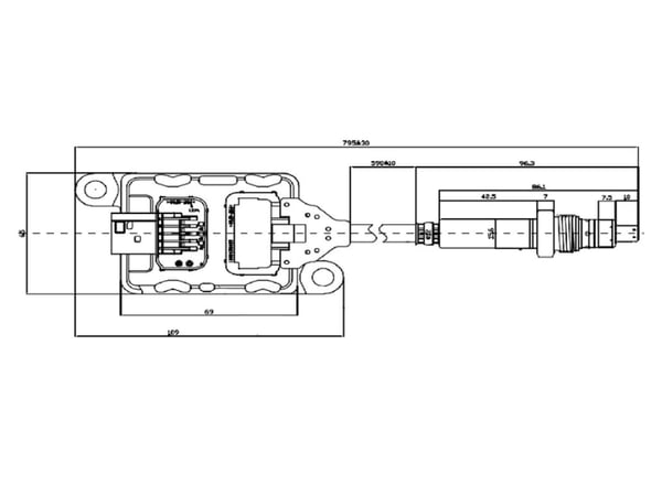 Slide images of Dinex NOx Sensor for Cummins