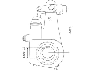 Slide images of KAMP Meritor Style Automatic Slack Adjuster - 5.5