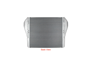 Slide images of Northern Radiator Charge Air Cooler for Volvo and Mack- 32 1/2 x 30 3/16 x 2 3/8