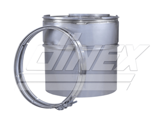 Slide images of Dinex DPF for Mack and Volvo