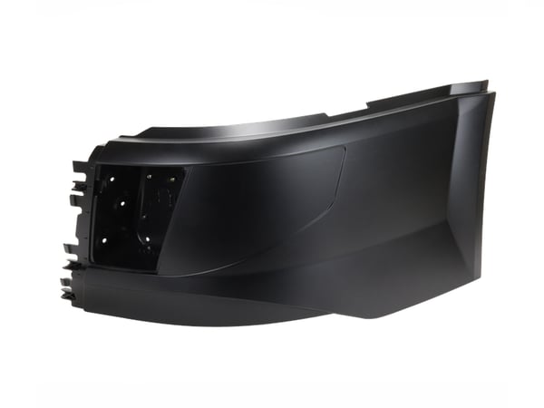 Slide images of KAMP Left Hand Bumper End with Fog Lamp Hole for Select Volvo Models