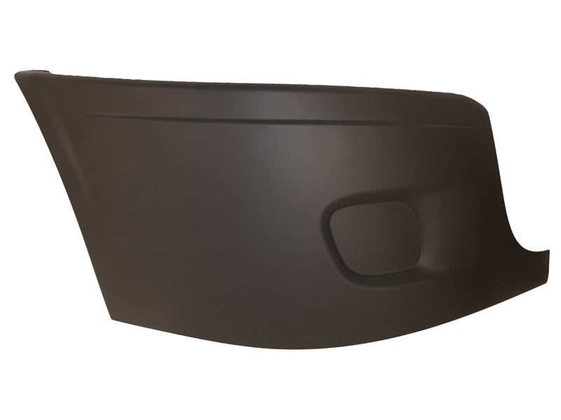 Main images of KAMP Right Hand Grey Bumper End Cover without Fog Lamp Hole for Freightliner Cascadia (2008-2018)