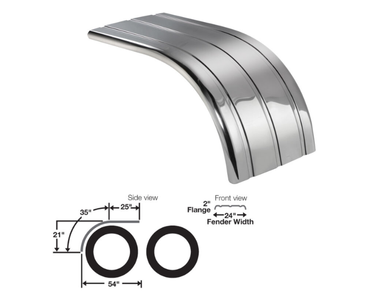 Main images of Road Choice Stainless Steel Half Tandem - Flanged 3 Rib