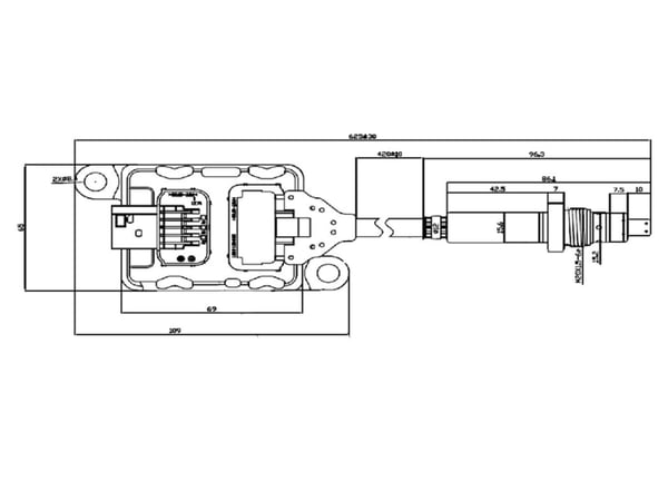 Slide images of Dinex NOx Sensor for Cummins