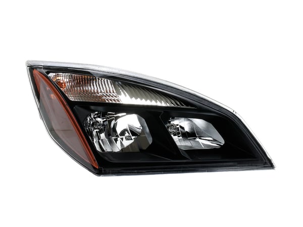 Slide images of KAMP Right Hand Halogen Headlamp for Freightliner Cascadia 126 (2018 and Up)