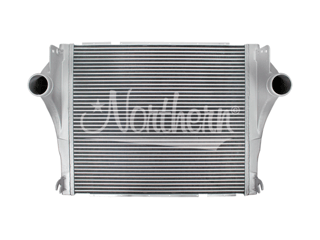 Slide images of Northern Radiator Charge Air Cooler for Kenworth and Peterbilt - 37 1/4 x 33 3/8 x 2