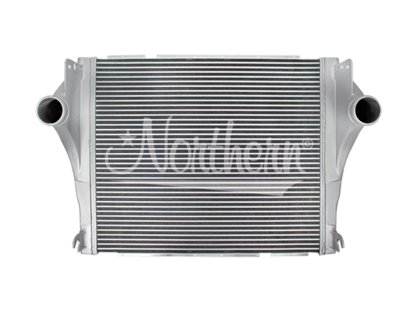 Slide images of Northern Radiator Charge Air Cooler for Kenworth and Peterbilt - 37 1/4 x 33 3/8 x 2