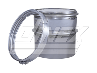 Slide images of Dinex DPF for Mack and Volvo